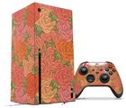 WraptorSkinz Skin Wrap compatible with the 2020 XBOX Series X Console and Controller Flowers Pattern Roses 06 (XBOX NOT INCLUDED)