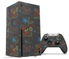WraptorSkinz Skin Wrap compatible with the 2020 XBOX Series X Console and Controller Flowers Pattern 07 (XBOX NOT INCLUDED)