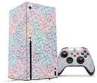 WraptorSkinz Skin Wrap compatible with the 2020 XBOX Series X Console and Controller Flowers Pattern 08 (XBOX NOT INCLUDED)