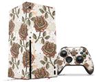 WraptorSkinz Skin Wrap compatible with the 2020 XBOX Series X Console and Controller Flowers Pattern Roses 20 (XBOX NOT INCLUDED)