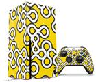 WraptorSkinz Skin Wrap compatible with the 2020 XBOX Series X Console and Controller Locknodes 03 Yellow (XBOX NOT INCLUDED)