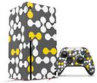 WraptorSkinz Skin Wrap compatible with the 2020 XBOX Series X Console and Controller Locknodes 04 Yellow (XBOX NOT INCLUDED)