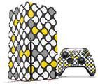 WraptorSkinz Skin Wrap compatible with the 2020 XBOX Series X Console and Controller Locknodes 05 Yellow (XBOX NOT INCLUDED)