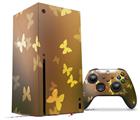WraptorSkinz Skin Wrap compatible with the 2020 XBOX Series X Console and Controller Bokeh Butterflies Yellow (XBOX NOT INCLUDED)