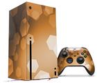 WraptorSkinz Skin Wrap compatible with the 2020 XBOX Series X Console and Controller Bokeh Hex Orange (XBOX NOT INCLUDED)