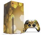 WraptorSkinz Skin Wrap compatible with the 2020 XBOX Series X Console and Controller Bokeh Hex Yellow (XBOX NOT INCLUDED)