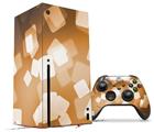 WraptorSkinz Skin Wrap compatible with the 2020 XBOX Series X Console and Controller Bokeh Squared Orange (XBOX NOT INCLUDED)