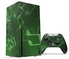 WraptorSkinz Skin Wrap compatible with the 2020 XBOX Series X Console and Controller Bokeh Music Green (XBOX NOT INCLUDED)