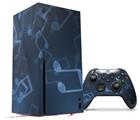 WraptorSkinz Skin Wrap compatible with the 2020 XBOX Series X Console and Controller Bokeh Music Blue (XBOX NOT INCLUDED)