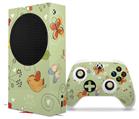 WraptorSkinz Skin Wrap compatible with the 2020 XBOX Series S Console and Controller Birds Butterflies and Flowers (XBOX NOT INCLUDED)