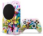 WraptorSkinz Skin Wrap compatible with the 2020 XBOX Series S Console and Controller Floral Splash (XBOX NOT INCLUDED)