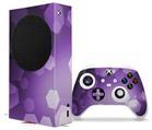 WraptorSkinz Skin Wrap compatible with the 2020 XBOX Series S Console and Controller Bokeh Hex Purple (XBOX NOT INCLUDED)