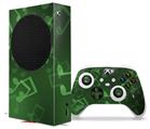 WraptorSkinz Skin Wrap compatible with the 2020 XBOX Series S Console and Controller Bokeh Music Green (XBOX NOT INCLUDED)