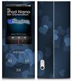 iPod Nano 5G Skin - Bokeh Hearts Blue