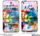iPod Touch 4G Decal Style Vinyl Skin - Floral Splash