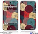 iPod Touch 4G Decal Style Vinyl Skin - Flowers Pattern 04