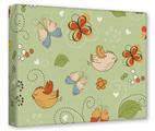 Gallery Wrapped 11x14x1.5  Canvas Art - Birds Butterflies and Flowers