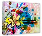 Gallery Wrapped 11x14x1.5  Canvas Art - Floral Splash