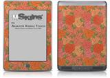 Flowers Pattern Roses 06 - Decal Style Skin (fits Amazon Kindle Touch Skin)