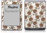 Flowers Pattern Roses 20 - Decal Style Skin (fits Amazon Kindle Touch Skin)