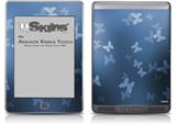 Bokeh Butterflies Blue - Decal Style Skin (fits Amazon Kindle Touch Skin)