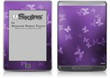 Bokeh Butterflies Purple - Decal Style Skin (fits Amazon Kindle Touch Skin)