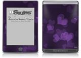 Bokeh Hearts Purple - Decal Style Skin (fits Amazon Kindle Touch Skin)