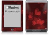 Bokeh Hearts Red - Decal Style Skin (fits Amazon Kindle Touch Skin)