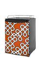Kegerator Skin - Locknodes 03 Burnt Orange (fits medium sized dorm fridge and kegerators)