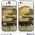 iPhone 4S Decal Style Vinyl Skin - Bonsai Sunset