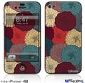 iPhone 4S Decal Style Vinyl Skin - Flowers Pattern 04