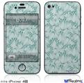 iPhone 4S Decal Style Vinyl Skin - Flowers Pattern 09