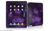 iPad Skin - Bokeh Hearts Purple (fits iPad2 and iPad3)