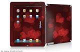 iPad Skin - Bokeh Hearts Red (fits iPad2 and iPad3)