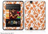 Flowers Pattern 14Decal Style Skin fits 2012 Amazon Kindle Fire HD 7 inch