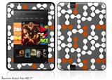 Locknodes 04 Burnt OrangeDecal Style Skin fits 2012 Amazon Kindle Fire HD 7 inch