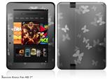 Bokeh Butterflies GreyDecal Style Skin fits 2012 Amazon Kindle Fire HD 7 inch