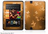 Bokeh Butterflies OrangeDecal Style Skin fits 2012 Amazon Kindle Fire HD 7 inch
