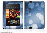 Bokeh Hex BlueDecal Style Skin fits 2012 Amazon Kindle Fire HD 7 inch