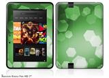 Bokeh Hex GreenDecal Style Skin fits 2012 Amazon Kindle Fire HD 7 inch