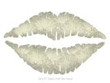 Flowers Pattern 11 - Kissing Lips Fabric Wall Skin Decal measures 24x15 inches