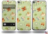 Birds Butterflies and Flowers Decal Style Vinyl Skin - fits Apple iPod Touch 5G (IPOD NOT INCLUDED)