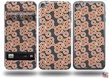 Locknodes 02 Burnt Orange Decal Style Vinyl Skin - fits Apple iPod Touch 5G (IPOD NOT INCLUDED)