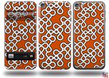 Locknodes 03 Burnt Orange Decal Style Vinyl Skin - fits Apple iPod Touch 5G (IPOD NOT INCLUDED)