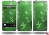 Bokeh Butterflies Green Decal Style Vinyl Skin - fits Apple iPod Touch 5G (IPOD NOT INCLUDED)