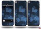 Bokeh Hearts Blue Decal Style Vinyl Skin - fits Apple iPod Touch 5G (IPOD NOT INCLUDED)