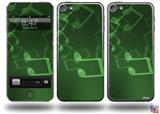 Bokeh Music Green Decal Style Vinyl Skin - fits Apple iPod Touch 5G (IPOD NOT INCLUDED)
