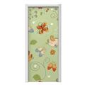 Birds Butterflies and Flowers Door Skin (fits doors up to 34x84 inches)
