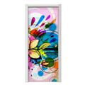 Floral Splash Door Skin (fits doors up to 34x84 inches)