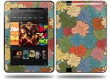 Flowers Pattern 01 Decal Style Skin fits Amazon Kindle Fire HD 8.9 inch